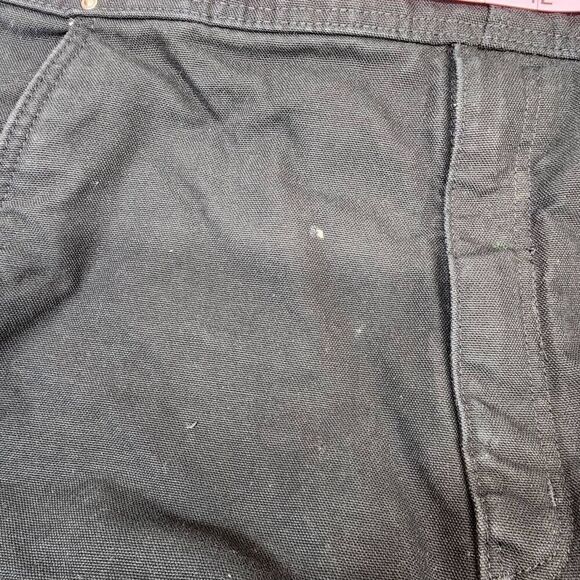 Carhartt Men's Washed Duck Insulated Bib Overall Size XL Black Heavyweight - Picture 5 of 8